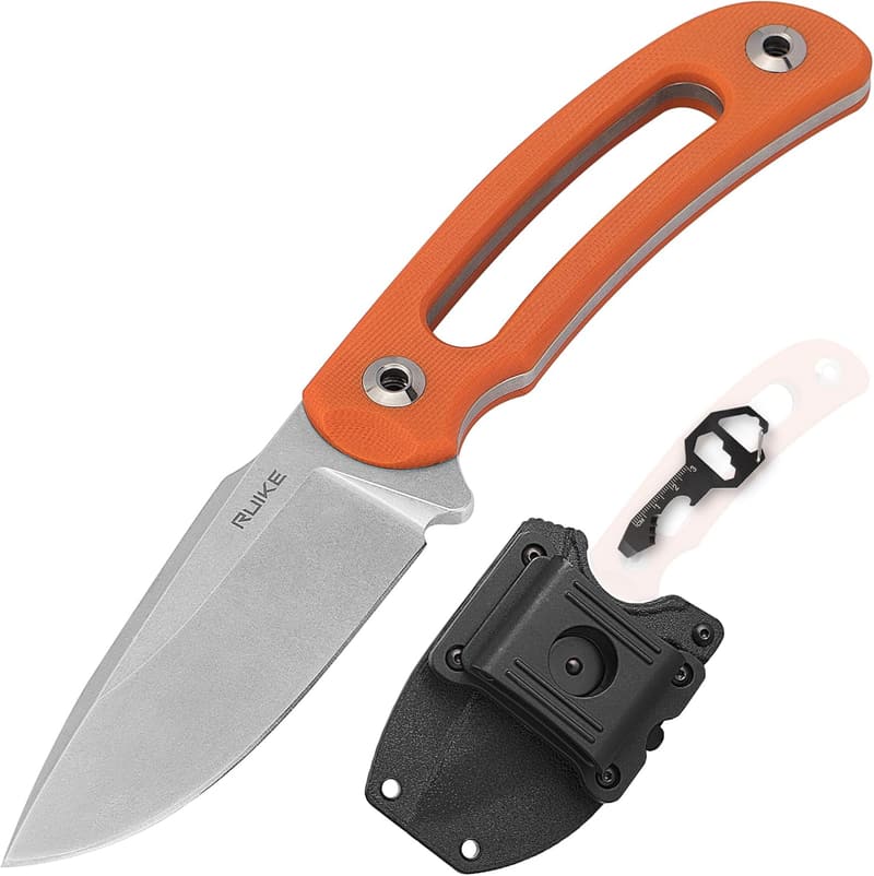 Lightweight Tactical Fixed Blade Knife with Sheath for Men