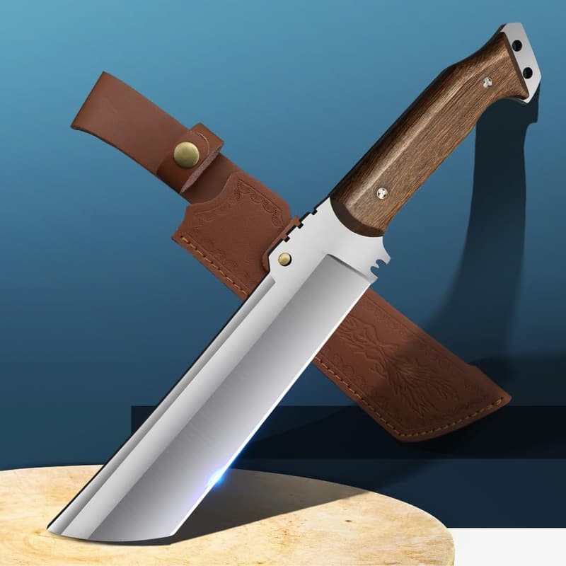 Heavy-Duty Survival Machete with Sheath for Bushcrafting