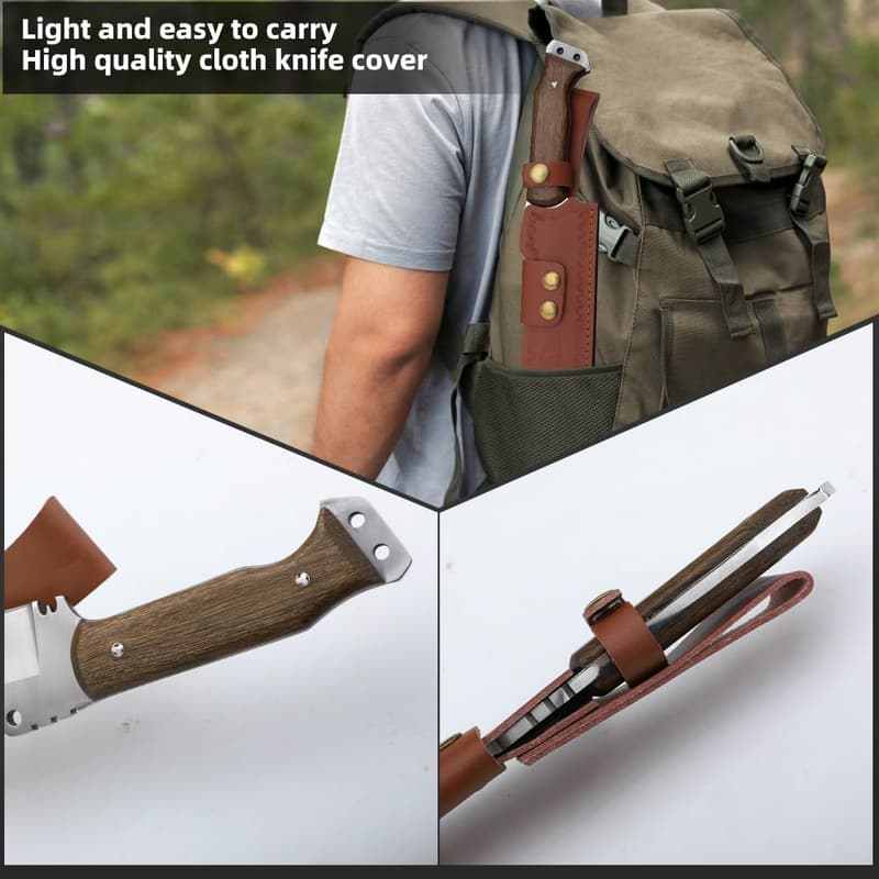 Heavy-Duty Survival Machete with Sheath for Bushcrafting