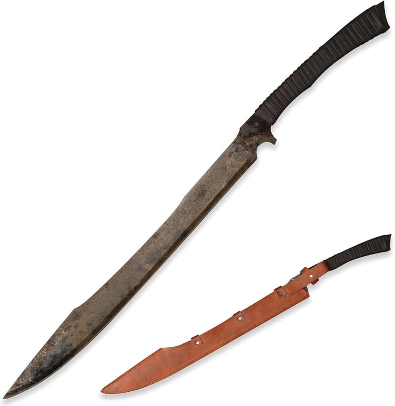 Handmade Manganese Steel Chopping Blade Sword for Outdoor Use