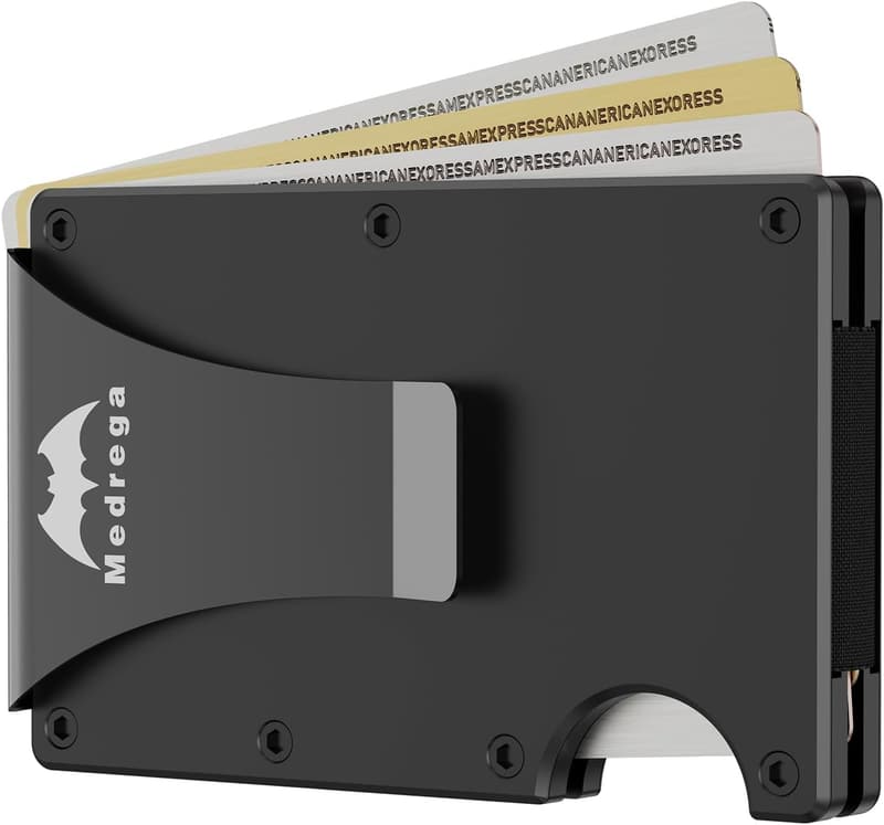 Father's Day RFID Slim Wallet with Money Clip for Men
