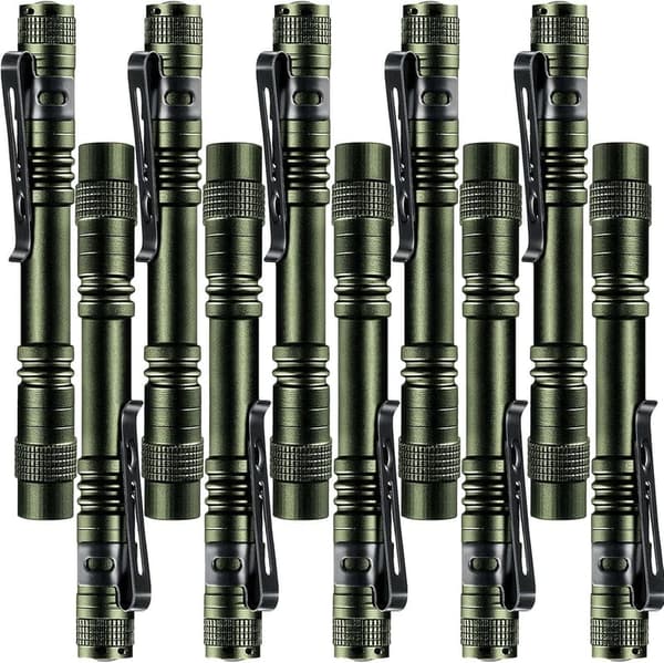 10-Pack Mini LED Flashlight Set for Camping & Emergency