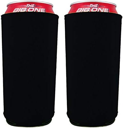 Black Neoprene Can Coolies - 24 oz. (2 Pack)