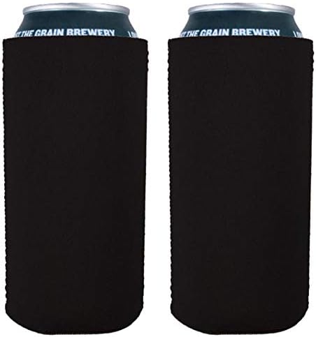 Black Neoprene 16 oz. Can Coolies - 2 Pack