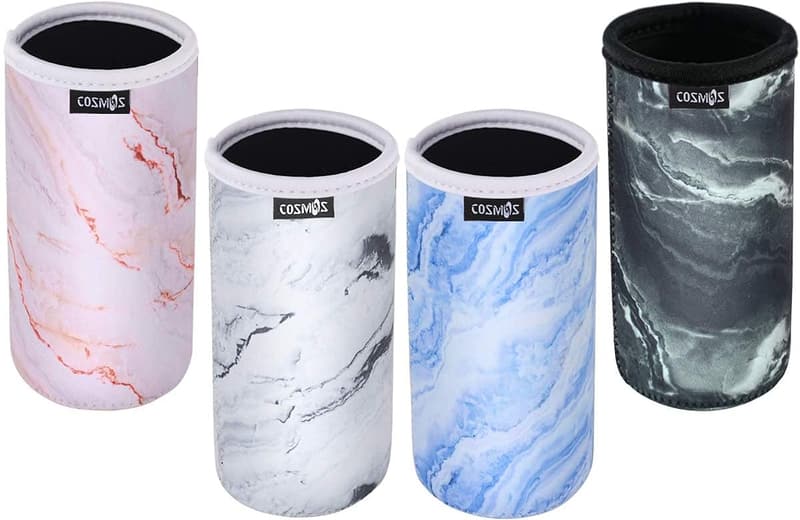 Neoprene Can Cooler Sleeves for 24 oz Beverages - Set of 4