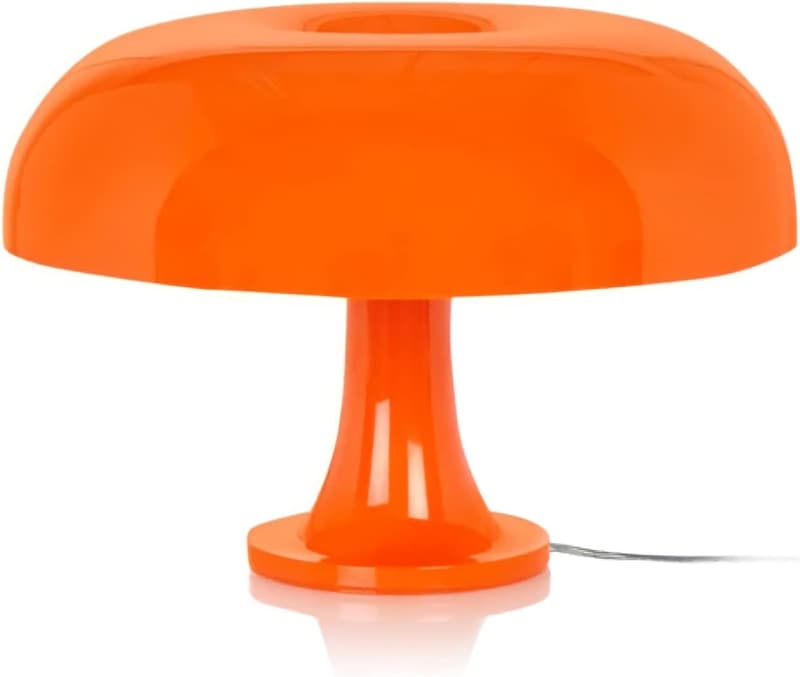 Modern Orange Mushroom Lamp for Bedroom Aesthetic