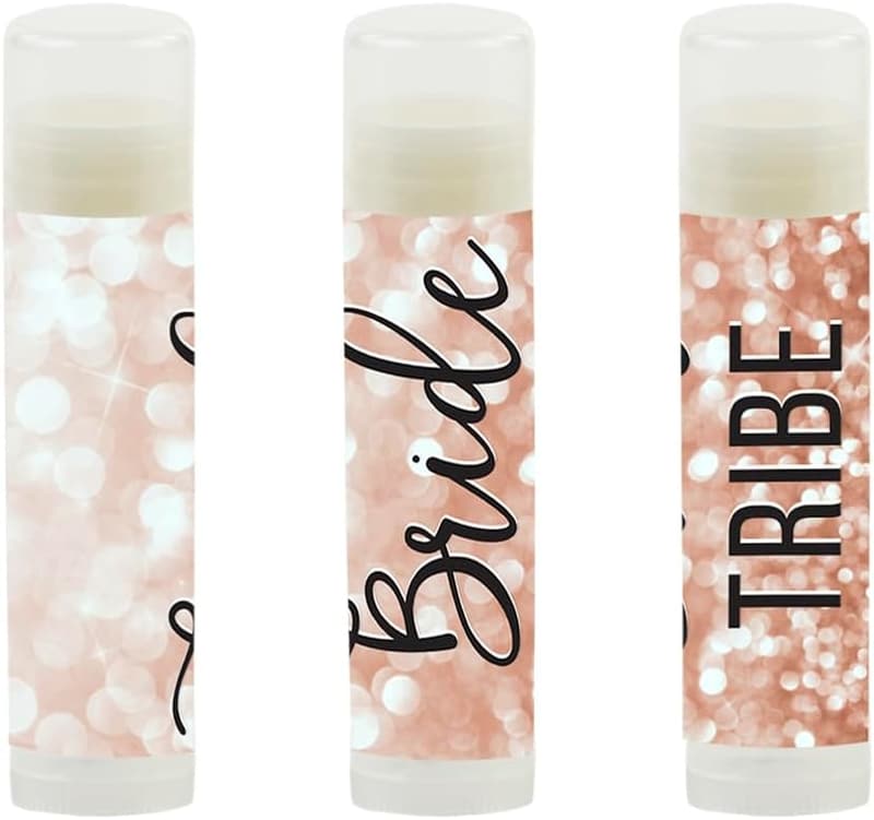 Bridal Shower Lip Balm Favors - 12-Pack Bride Tribe Collection