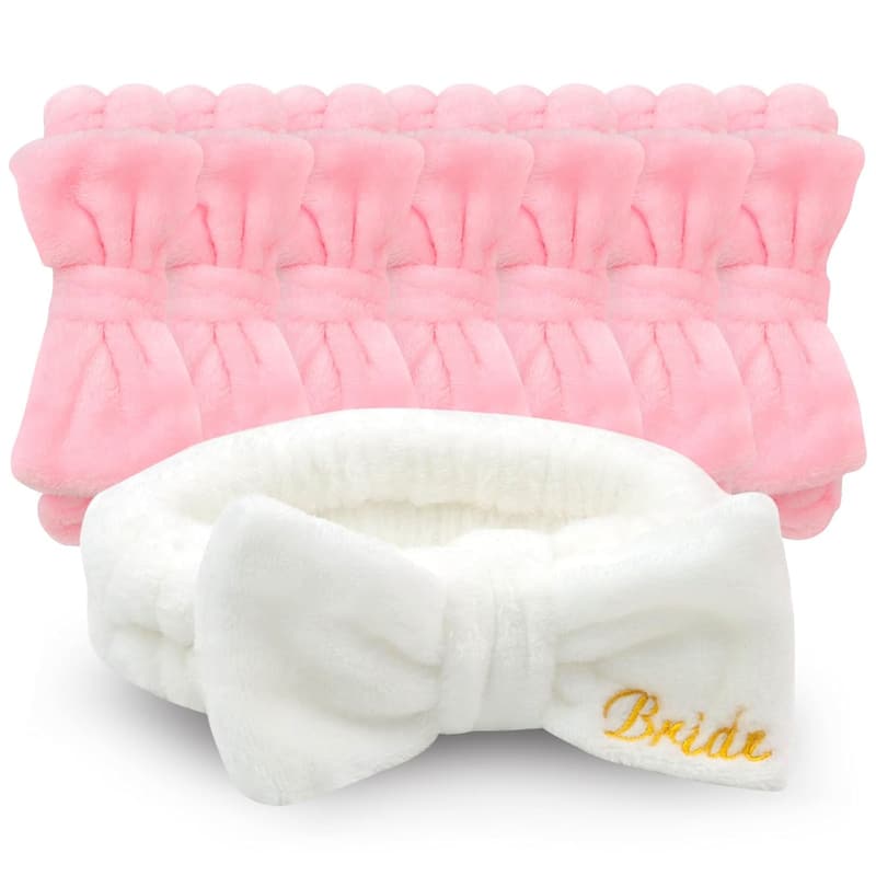 Bachelorette Party Spa Headbands Set for Bride & Bridesmaids