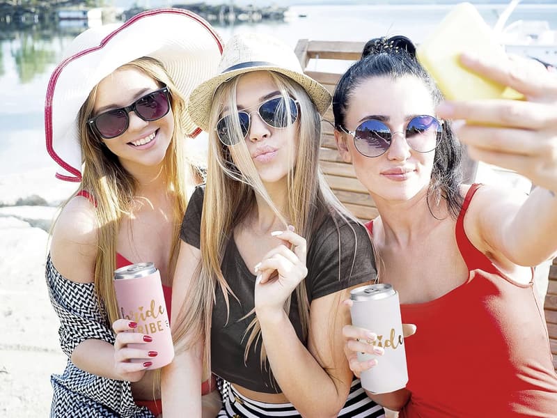 Bachelorette Party Can Coolers - Slim 12-Pack