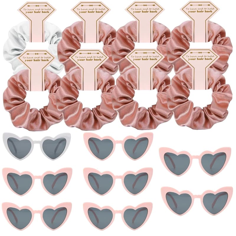 Bridesmaid Proposal Satin Scrunchies Set - No Damage Hair Ties