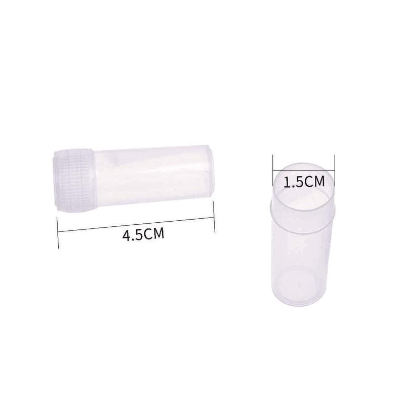 50pcs 5ml Plastic Test Tubes for Lab Storage