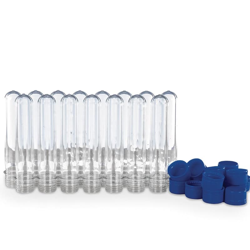 Large Plastic Test Tubes Set for Kids - 15 Pack with Caps