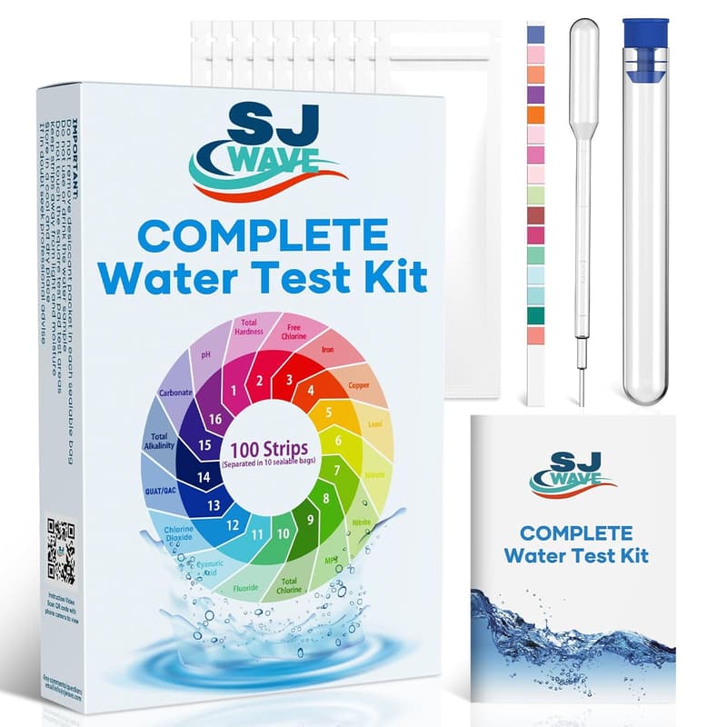 16-in-1 High Sensitivity Water Test Kit with Analysis Report