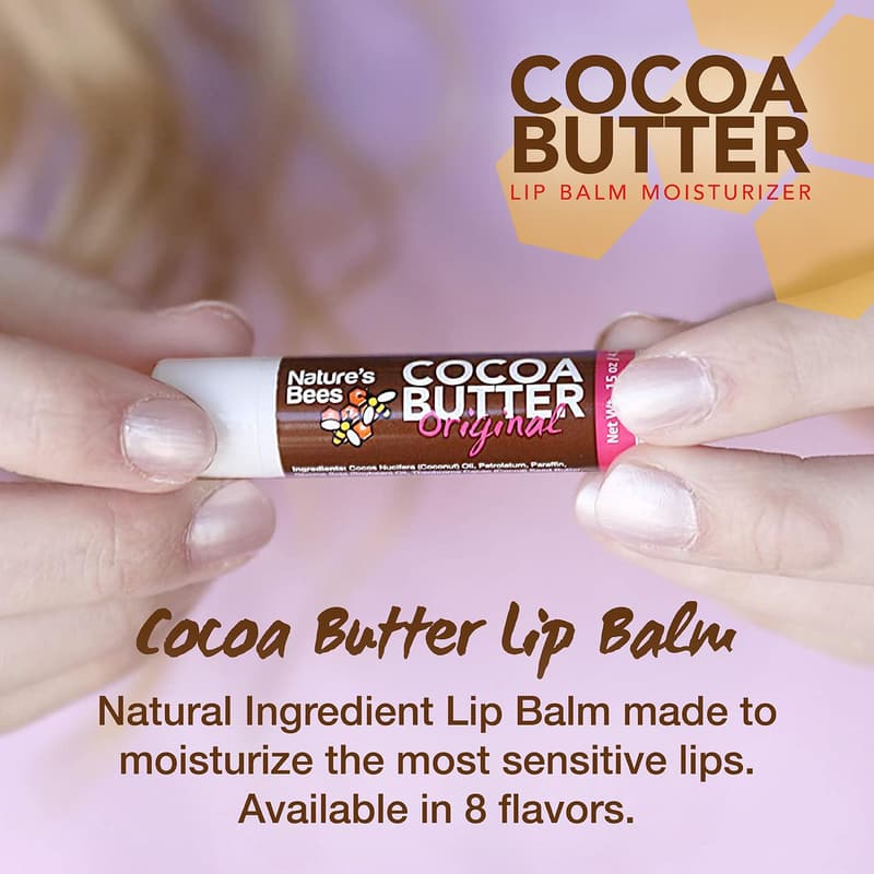 Natural Lip Balm Bulk Pack - 24 Flavors for Dry Lips
