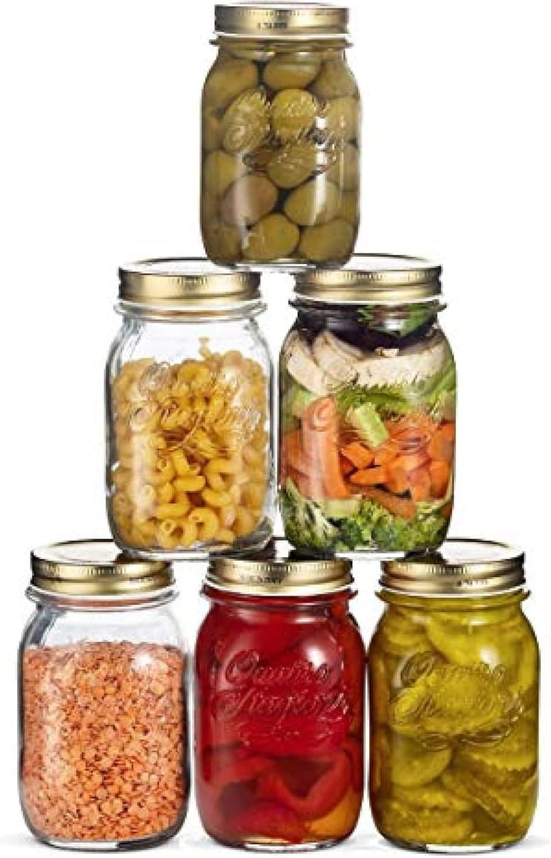 Bormioli Rocco Quattro Stagioni 17 oz Airtight Mason Jars (Set of 6)