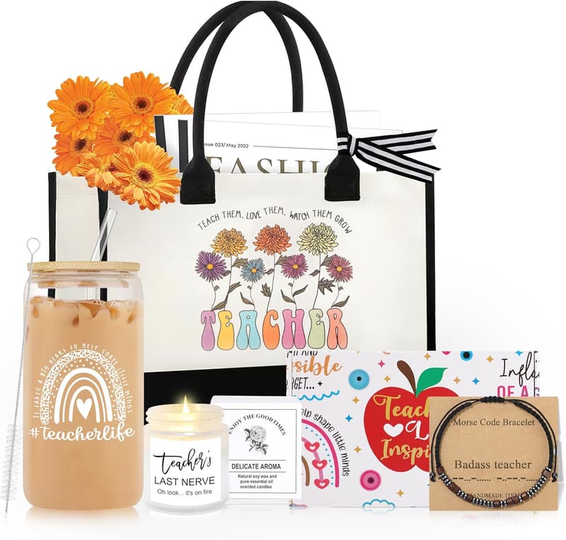 Teacher Appreciation Tote Bag - Thank You Gift for Women