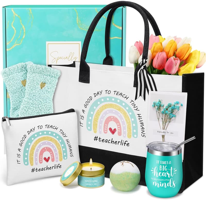 Personalized Teacher Appreciation Gift Basket for Women