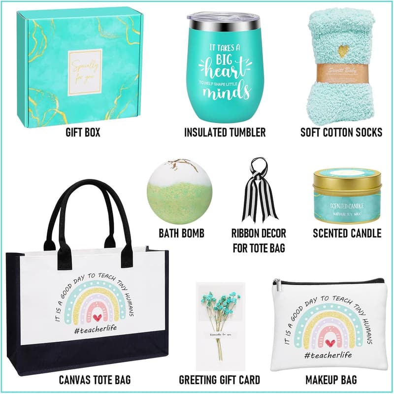 Personalized Teacher Appreciation Gift Basket for Women