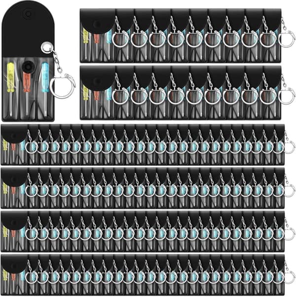 Mini Screwdriver Keychain Set for Men - Portable Tool Gift Set