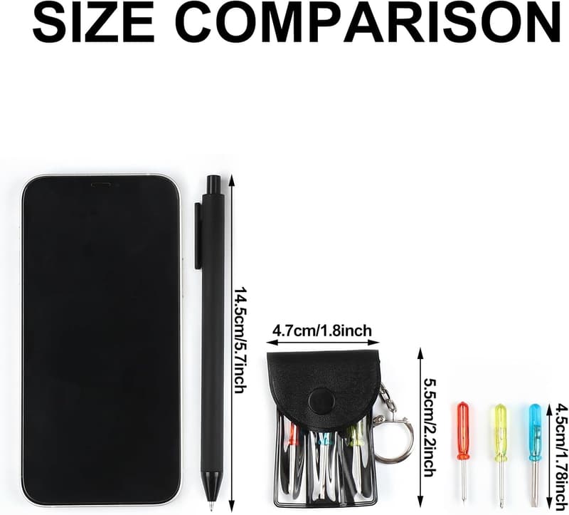 Mini Screwdriver Keychain Set for Men - Portable Tool Gift Set