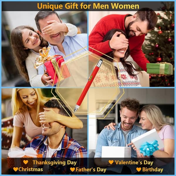 6-in-1 Multi-Tool Pen for Men - Unique Gadget Gift