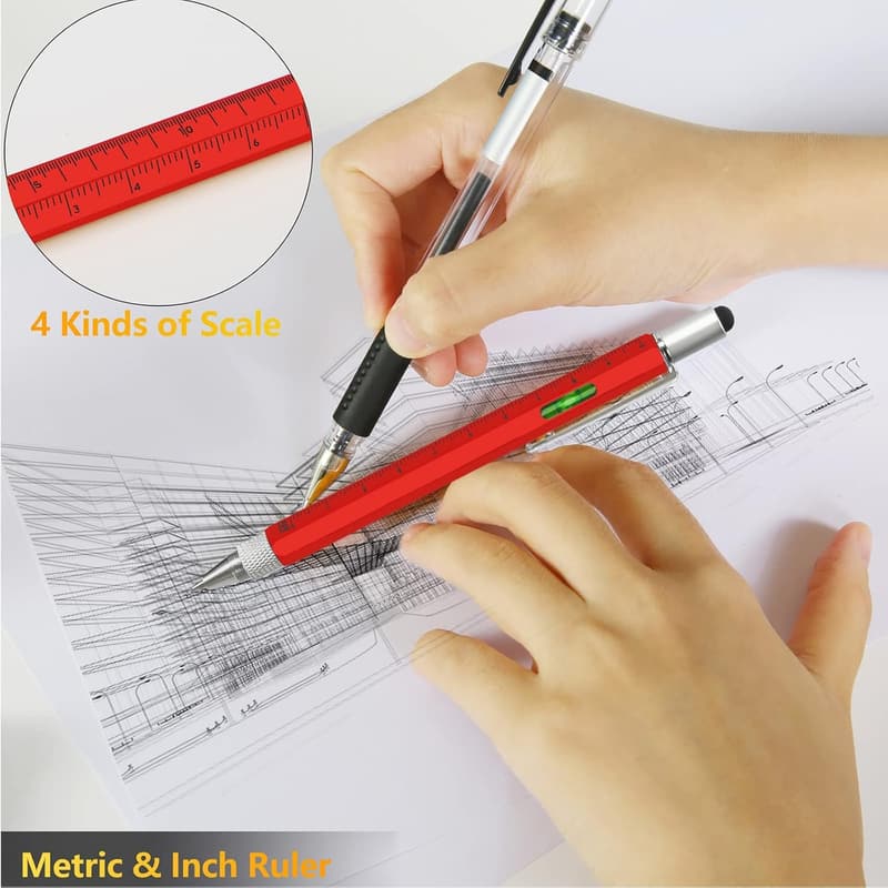 6-in-1 Multi-Tool Pen for Men - Unique Gadget Gift