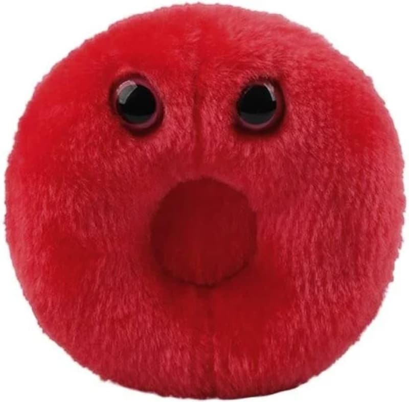 Red Blood Cell Plush Toy for Lab Techs and Phlebotomists