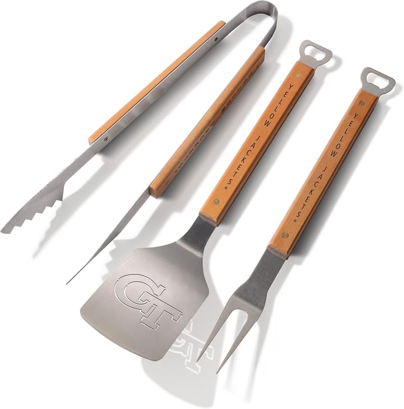 NCAA Classic Series 3-Piece BBQ Set for Sports Fans
