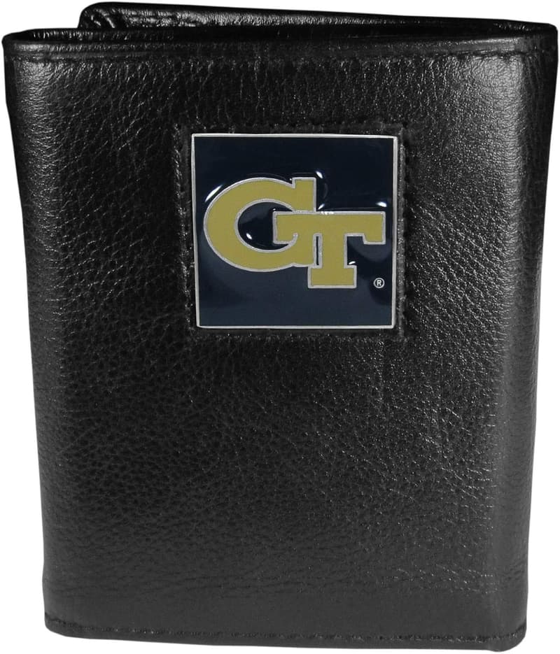 NCAA Leather Tri-Fold Wallet for Sports Fans