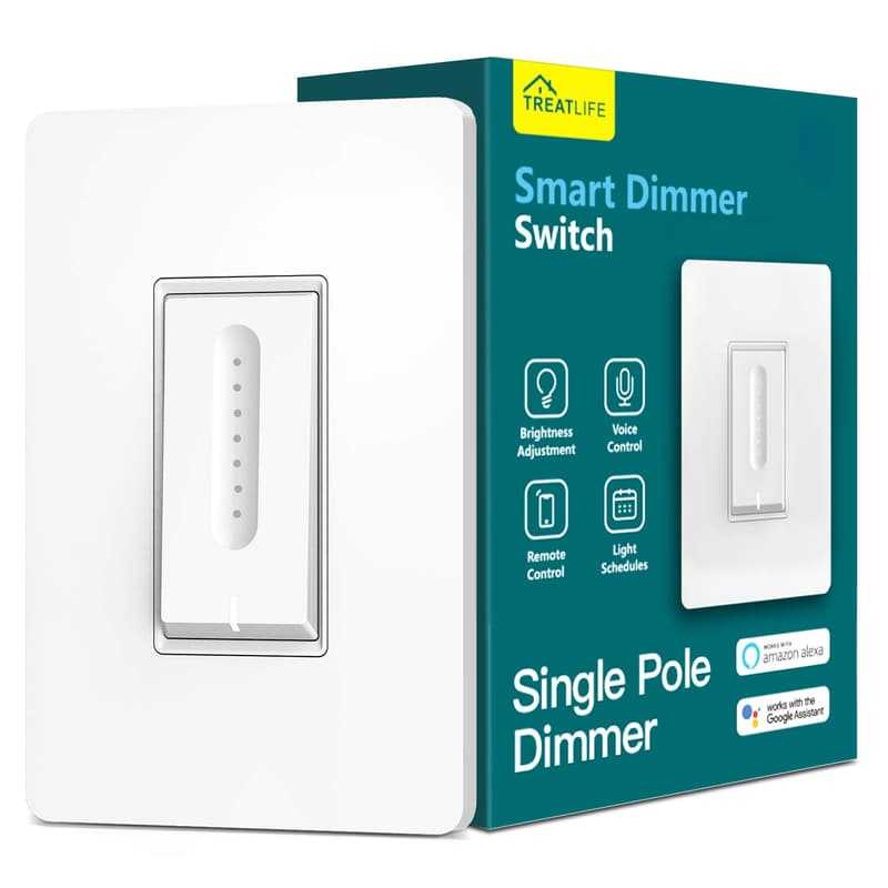 Smart Dimmer Switch for Dimmable Bulbs – Works with Alexa & Google Home