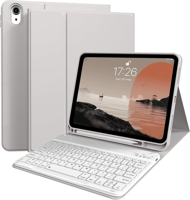 Detachable Bluetooth Keyboard Case for iPad 11/10th Gen