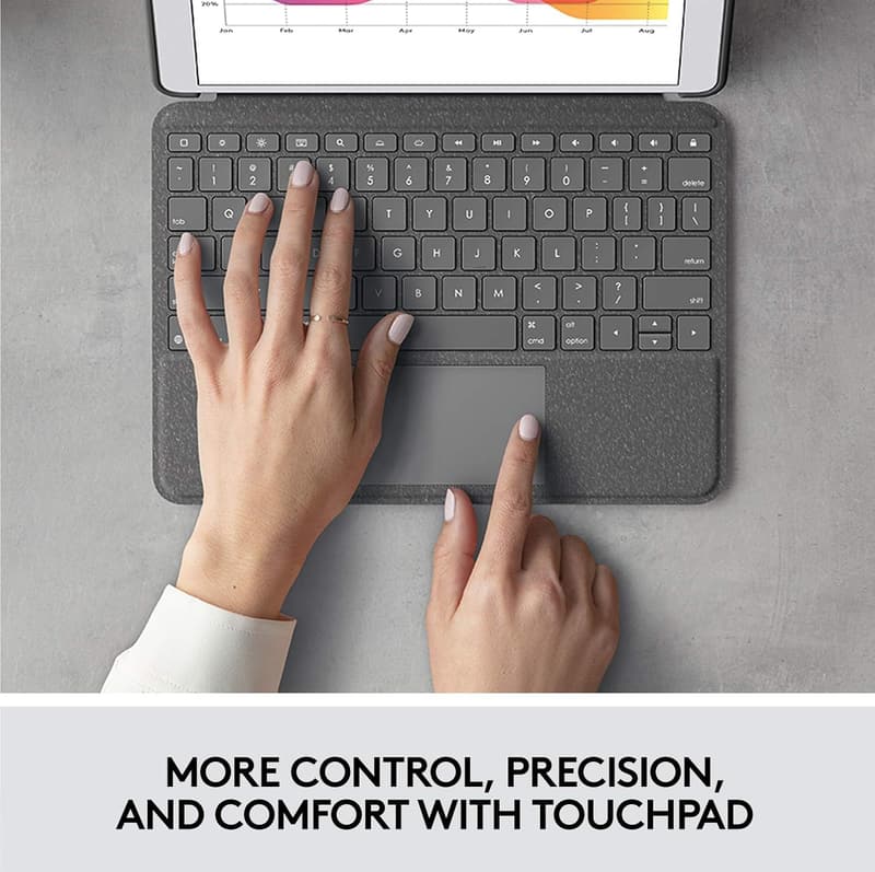 Logitech Combo Touch Keyboard Case with Trackpad for iPad