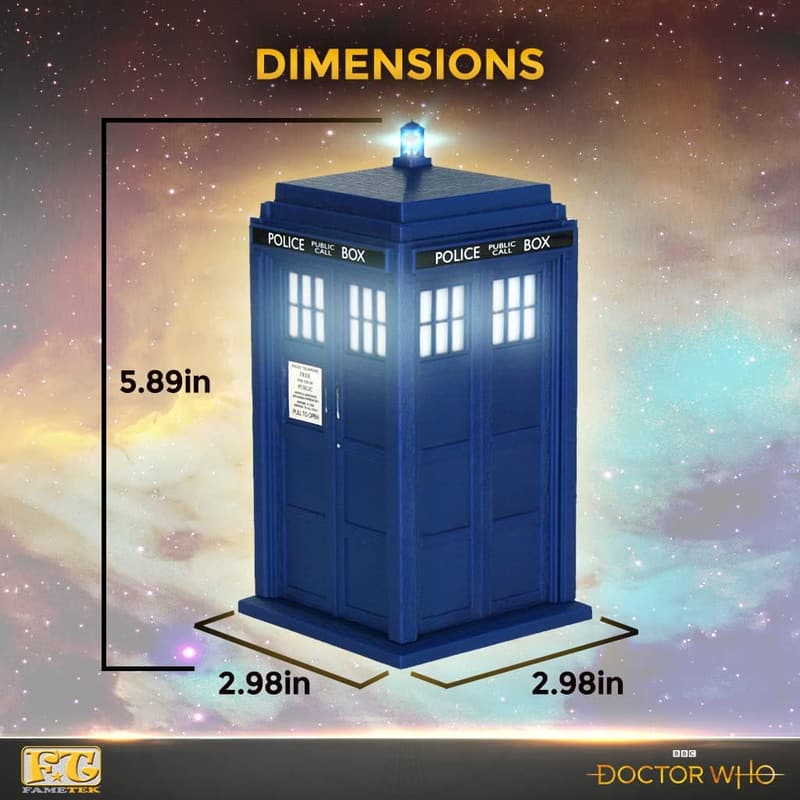 Doctor Who Tardis Bluetooth Speaker with Light & Sound Effects