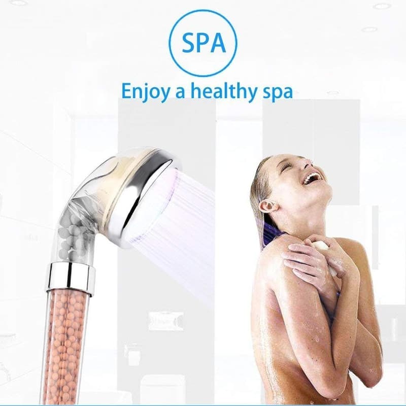 High-Pressure LED Handheld Shower Head for Skin & Hair Care