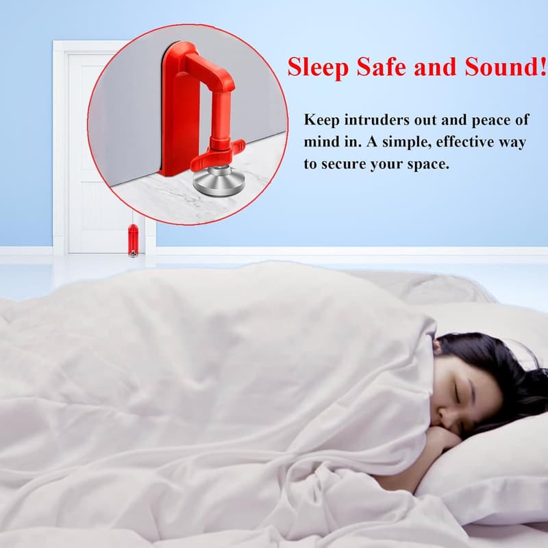 Portable Travel Door Lock - Anti-Theft Security Blocker for Women and Children