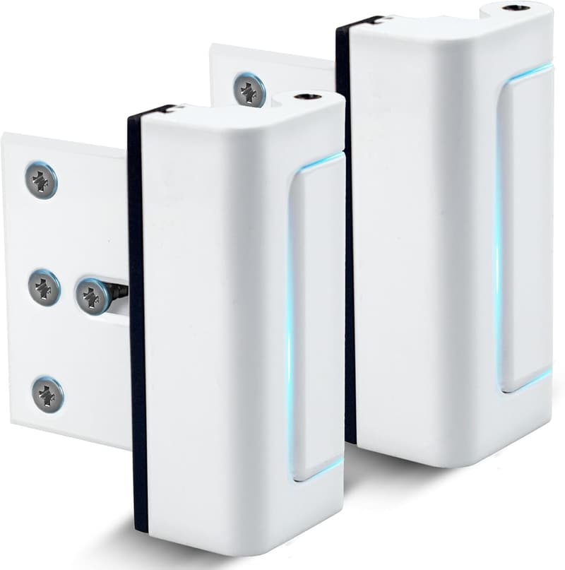 Child-Proof Aluminum Door Locks (2-Pack) - Easy Install Security
