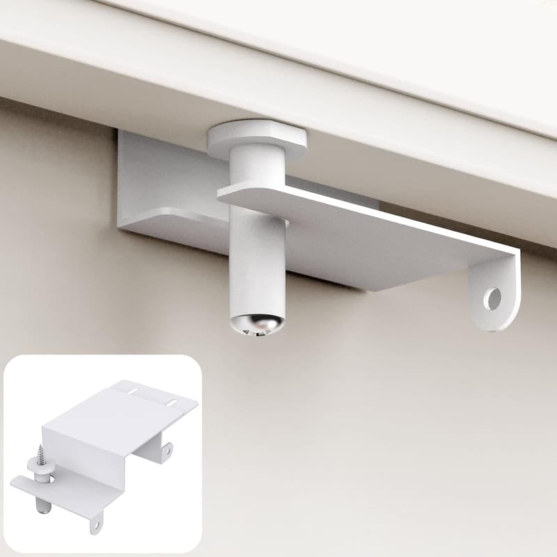 Child Safety Top Door Lock - Adjustable Sturdy Metal Lock