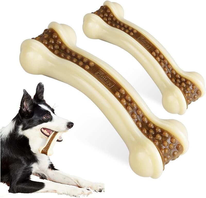Indestructible Beef Flavor Chew Toys for Aggressive Chewers