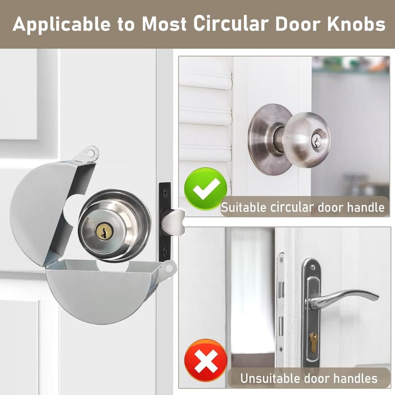 Door Handle Lockout Device - Stainless Steel Safety Lock