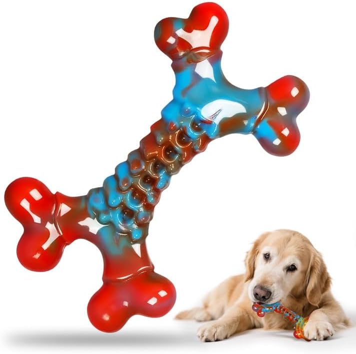 Indestructible Dog Chew Toys for Aggressive Chewers - Bacon Flavor