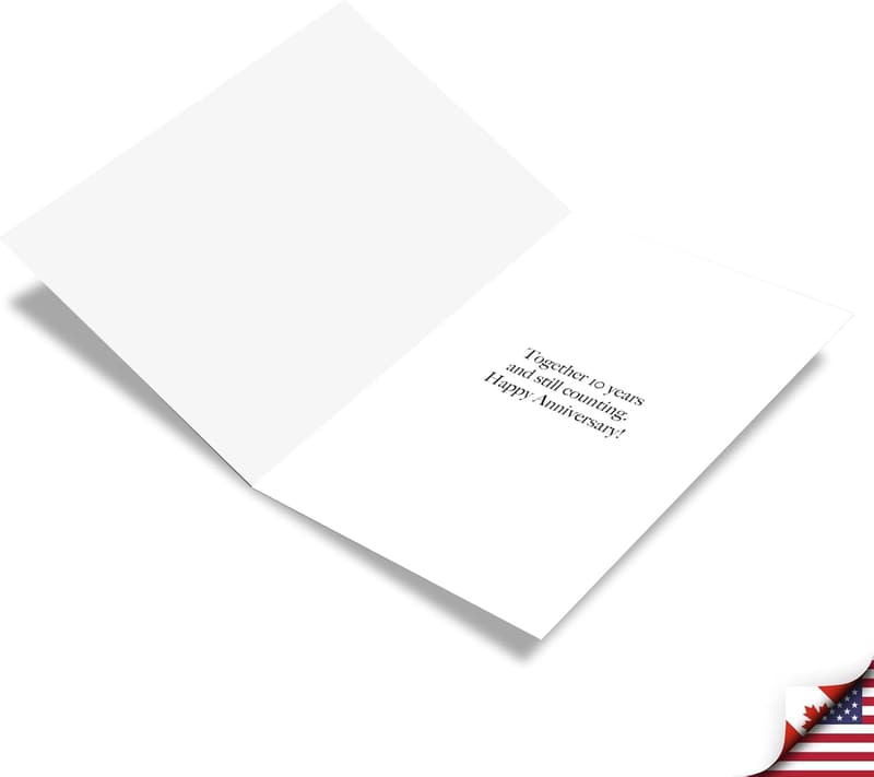 10th Anniversary Celebration Card for Couples