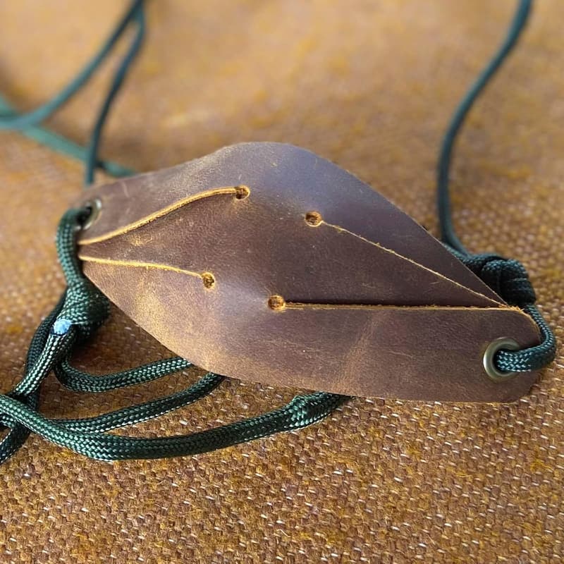 Handmade Leather Shepherd Sling for Tennis Ball Tossing