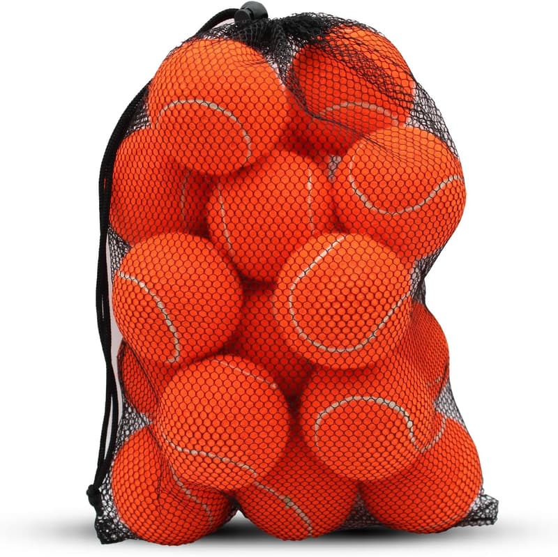 High Elasticity Tennis Balls - 20 Pack for Beginner Training