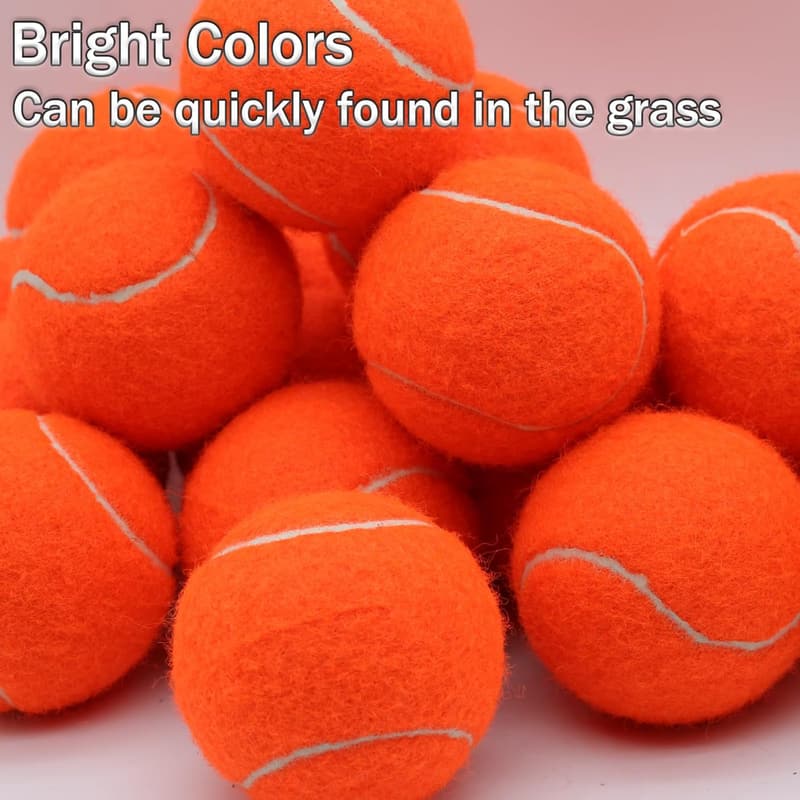 High Elasticity Tennis Balls - 20 Pack for Beginner Training