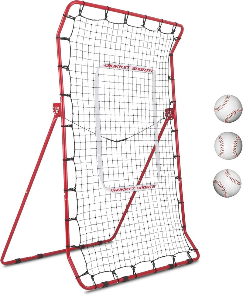Pitching Practice Partner - Rukket 4x7 Baseball/Softball Rebounder
