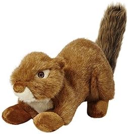 Squeakerless Red Squirrel Plush Toy for Dogs