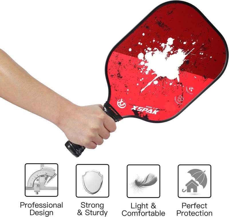 Pickleball Set with Graphite Paddles, 2 Paddles & Balls