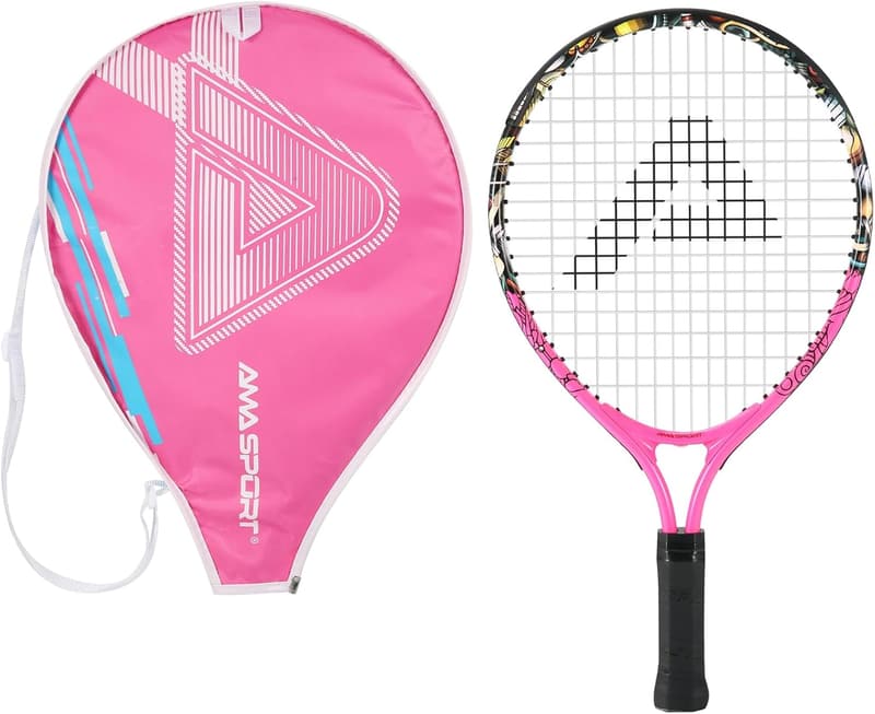 Kids Tennis Racket Starter Kit with Shoulder Strap Bag