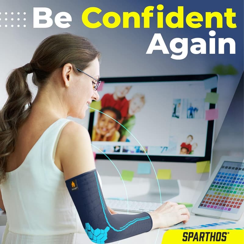 Sparthos Arm Compression Sleeves for Recovery and Active Support