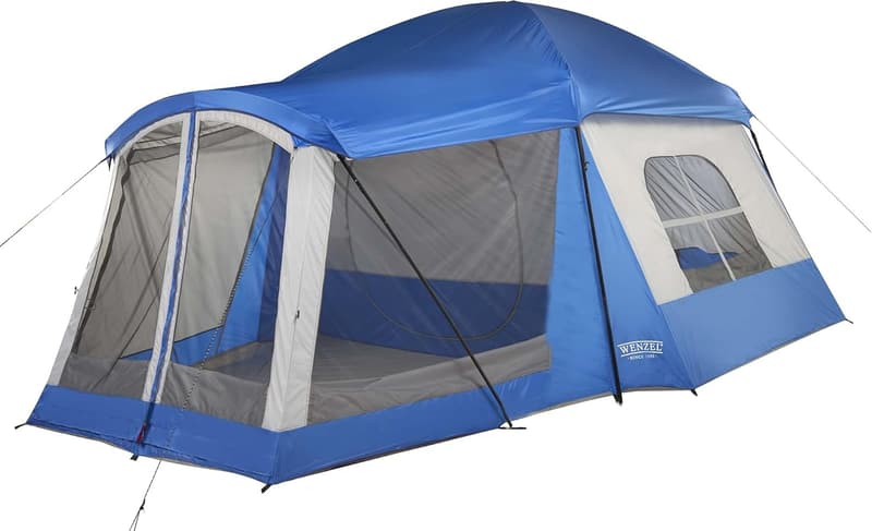 Family Camping 8-Person Water-Resistant Tent with Screen Room